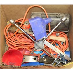 FLAT WITH MISCELLANEOUS ITEMS