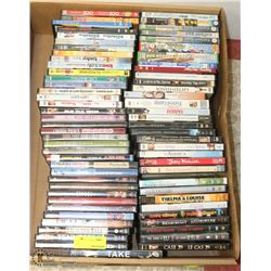 LARGE FLAT OF DVDS