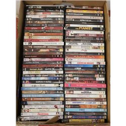 LARGE FLAT OF DVDS