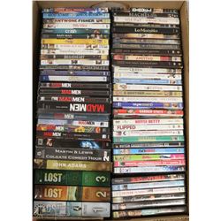 LARGE FLAT OF DVDS