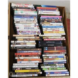 LARGE FLAT OF DVDS