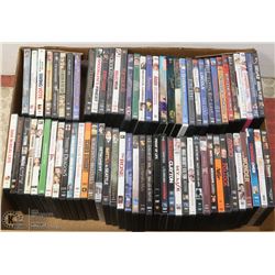 LARGE FLAT OF DVDS