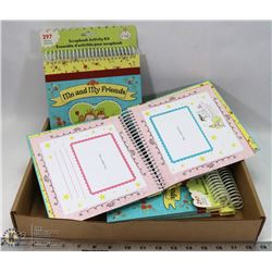 LOT OF 4 297PC SCRAP BOOK ACTIVITY KITS