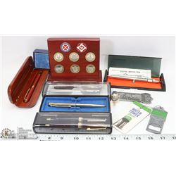 VINTAGE SET OF 5 NEW PENS IN BOX'S