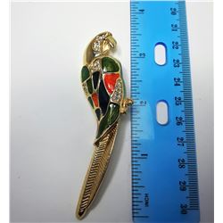 2 - VINTAGE PARROT BROOCH