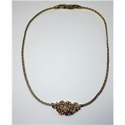 8 - VINTAGE D'ORLAN PEARL & CRYSTAL