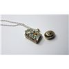 Image 3 : 6 - VINTAGE SILVER TONE PENDANT &