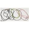 Image 1 : LOT OF 8 CHOKER NECKLACES CORDS, VELVET, RUBBER ,