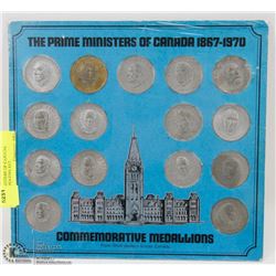 PRIME MINISTERS OF CANADA COMMEMORATIVE SET.