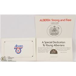 LOT OF 2 ALBERTA COMMEMORATIVE 1905-1980