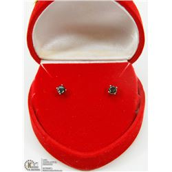 14K BLACK DIAMOND EARRINGS