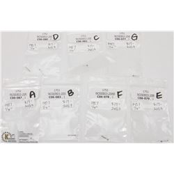 7  NEW STRAIGHT NOSE PINS, MEDICAL GRADE STAINLESS