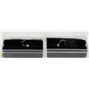 Image 1 : 2  NEW STRAIGHT NOSE HOOKS 14K WHITE GOLD WITH