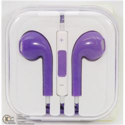NEW PURPLE  APPLE STYLE EARBUDS