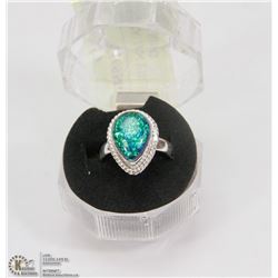 #53-AUSTRALIAN FIRE OPAL GEMSTONE RING