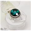 Image 1 : #31-CHROME DIOPSIDE GEMSTONE RING