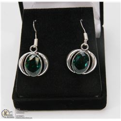 #10-GREEN APATITE GEMSTONE EARRINGS