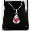 Image 1 : #33-NATURAL RED RUBY PENDANT