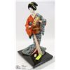 Image 1 : JAPANESE GEISHA FIGURINE - HAND MADE & STITCHED