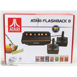 MY ATARI FLASHBACK 8 GAMING CONSOLE WITH 105 BUILT