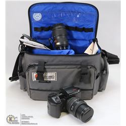 PENTAX SFXN CAMERA W/ SMC ZOOM 70-210 LENS, FLASH