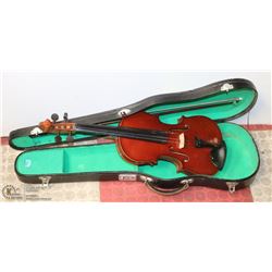 VINTAGE VIOLIN, BOW & CASE
