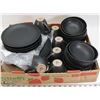 Image 1 : 28PC BLACK INDIGO DISHWARE