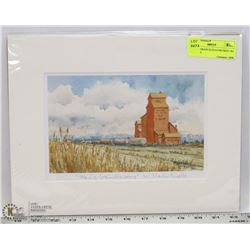 PRAIRIE GRAIN ELEVATOR PRINT BY KINSELLA