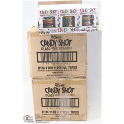 #19- 2 CASES CANDY SHOT GLASS ARTIFICIALLY