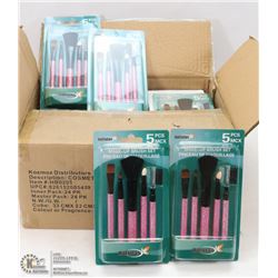 #21-CASE OF COSMETIC BRUSH SET PLASTIC NATURAS