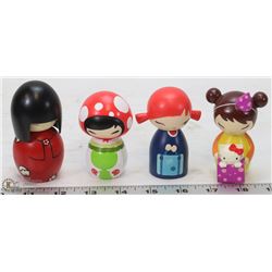 LOT OF 4 MOMIJI DOLL COLLECTIBLES