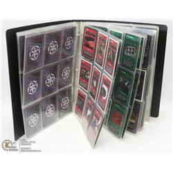 BINDER WITH 217 STAR WARS CARDS