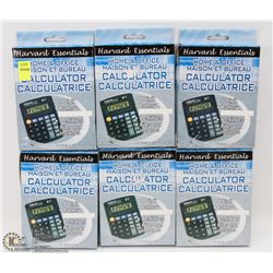 LOT OF 6 CALCULATORS