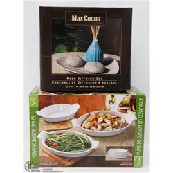 NEW CERAMIC BAKING DISHES , MAX COCO'S