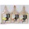 Image 1 : LOT OF 3 WOOD CUTTING BOARDS