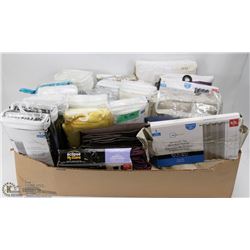 LARGE FLAT OF NEW CURTAINS AND ACCESSORIES