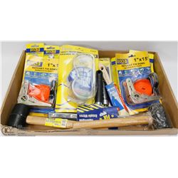 FLAT OF ASSORTED HAND TOOLS