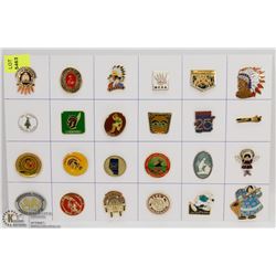 SHEET OF NATIVE COLLECTORS PINS