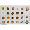 Image 1 : SHEET OF NATIVE COLLECTORS PINS