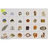 Image 1 : SHEET OF NATIVE COLLECTORS PINS