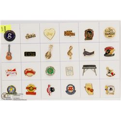 SHEET OF MUSIC COLLECTORS PINS