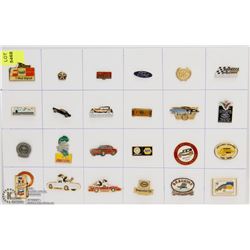 SHEET OF MOTOR POOL COLLECTORS PINS