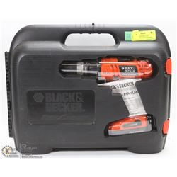 BLACK AND DECKER 14.4V CORDLESS DRILL IN CASE WITH