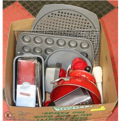 BOX W/13 BAKING PANS & ACCESSORIES INCL.