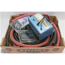 FLAT OF NEW CAR HOSES, HEATER WINDOW WASHER