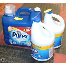 200 LOADS OF PUREX LAUNDRY SOAP AND 2 BOTTLES OF