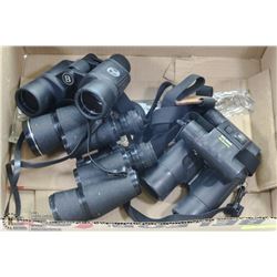 BOX OF BINOCULARS