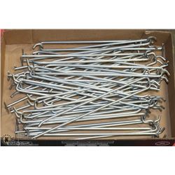 25 PLUS 12" LONG RETAIL HOOKS