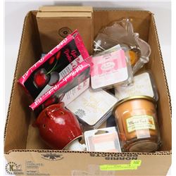 BOX W/NEW MOSTLY PARTYLITE PRODUCTS - SCENT