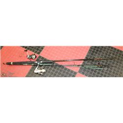 PAIR OF FISHING ROD & REELS